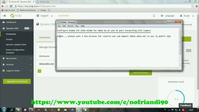 Configuring DDNS No-IP And Port Forwarding CCTV Camera On Modem ZTE