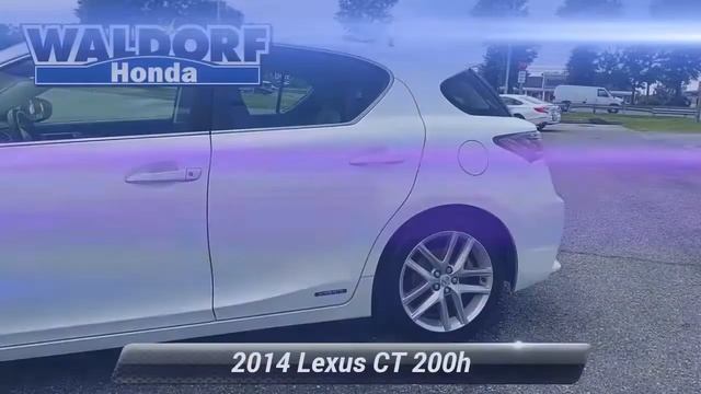 Used 2014 Lexus CT 200h Hybrid, Waldorf, MD H27547A смотреть онлайн