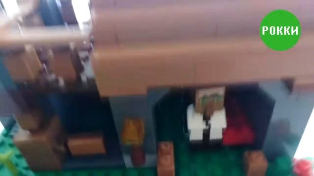 Майнкрафт My World конструктор ДОМИК деревенского жителя. смотреть онлайн