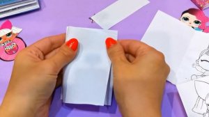 САМОДЕЛЬНАЯ РАСКРАСКА с Куклами ЛОЛ своими руками DIY/ #LOL Surprise РАЗУКРАСКА ЛОЛ из БУМАГИ