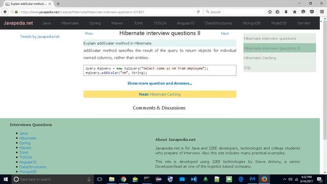 Explain addScalar method in Hibernate.
| javapedia.net смотреть онлайн