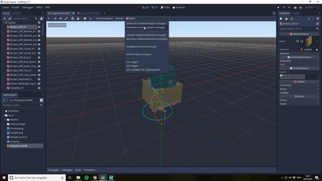 Create a Mesh Library for Gridmaps in Godot 3 to design your level смотреть онлайн