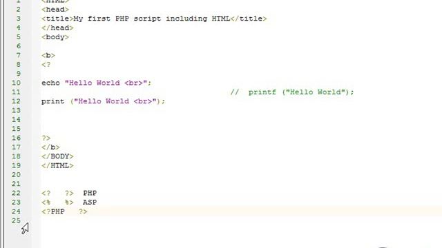 Learning PHP Programming Lesson 2: Basic PHP Echo Statement смотреть онлайн