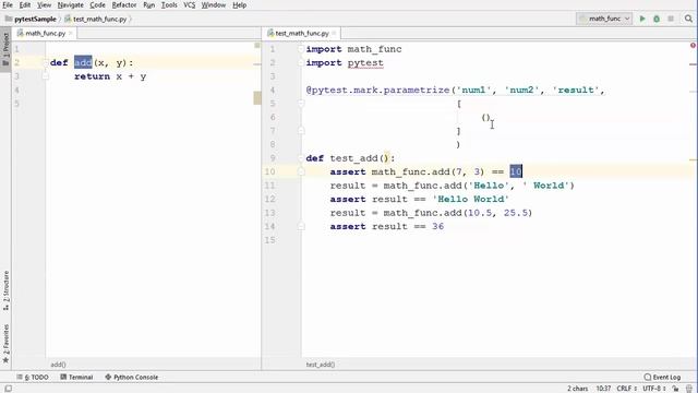 Python Unit Testing With Pytest 3 - Parameterizing tests (pytest.mark.parametrize) смотреть онлайн
