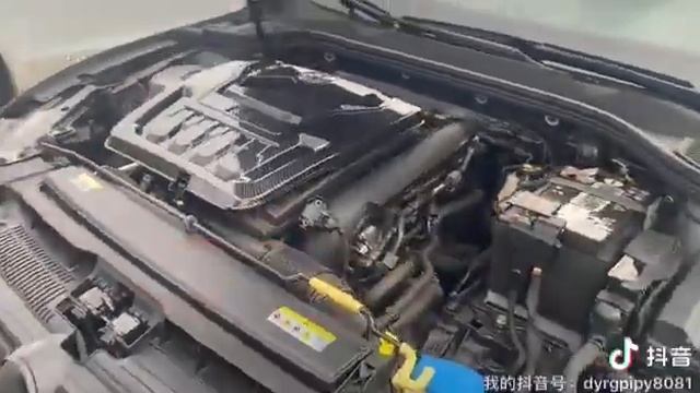 Накладка декоративная на двигатель (черный карбон) для Volkswagen Golf (8G) 2019 - смотреть онлайн