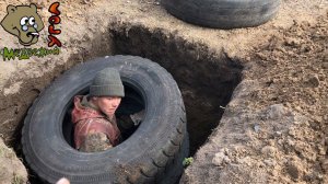 Септик из покрышек - часть 1