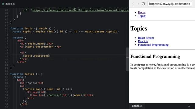 Nested routes with React Router v4 смотреть онлайн