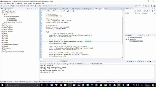 How to use Reflection to call Java method at runtime смотреть онлайн