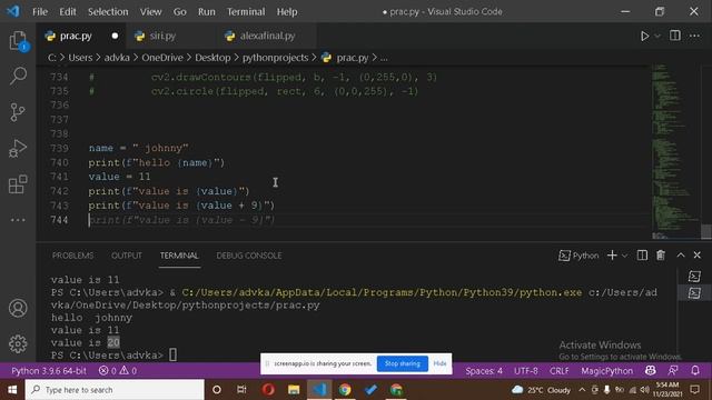 Python Programming for absolute beginner f string function смотреть онлайн