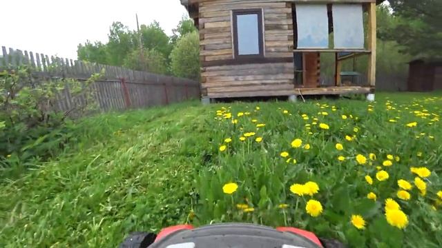 Медитация. Камера SONY X3000 на газонокосилке смотреть онлайн