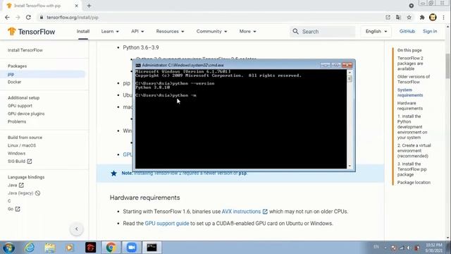[Video 01] Tensorflow installation смотреть онлайн