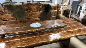 Деревянный стол | Стол в беседку | Стол под старину