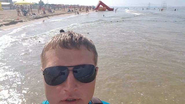 Море Витязево 9.07.2016 центральный пляж 8.30 утра смотреть онлайн