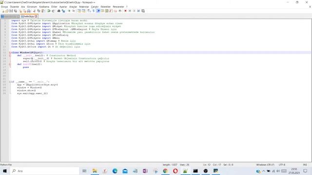 PyQt5 Tanıtımı #1 смотреть онлайн