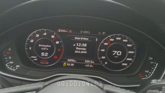 0-100 km/h Audi A4 Avant 45 TFSI (245 Hp) S tronic (facelift 2018) смотреть онлайн