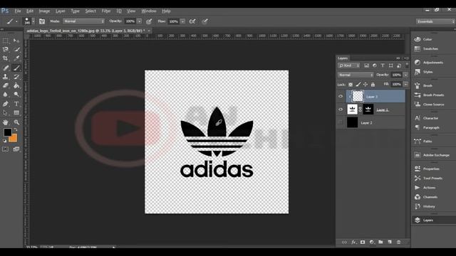 How To Convert JPG To PNG Image On Photoshop | Change Background To Transparent смотреть онлайн