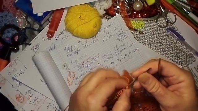 Ажурный палантин с рукавами спицами. Часть 1.. 1 лиц ряд смотреть онлайн