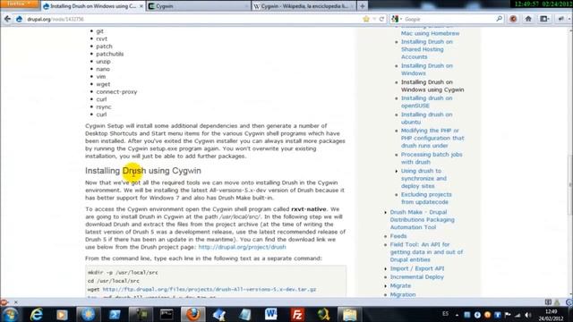 Drush & Drush Make en Windows 7 con Cygwin смотреть онлайн