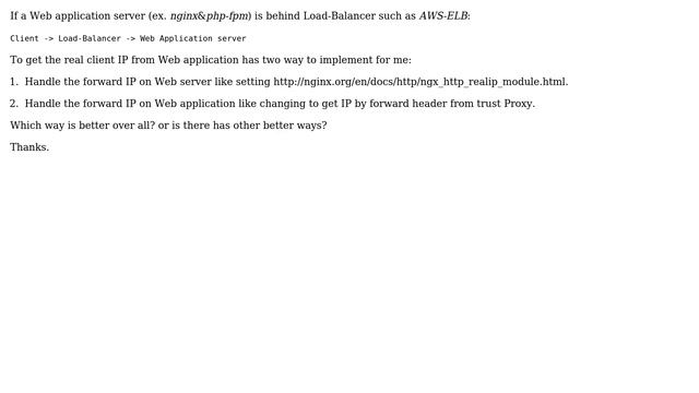 Get client IP from Web application via Load-Balancer alternative смотреть онлайн
