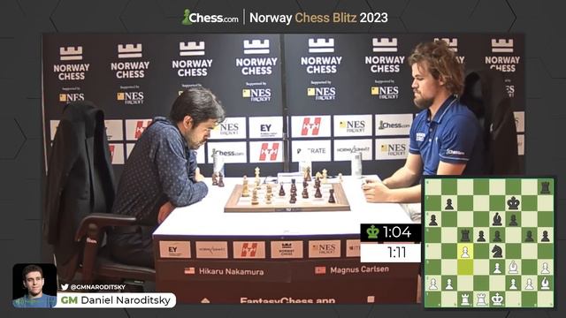 Hikaru Nakamura Battles Against Magnus Carlsen's Speed