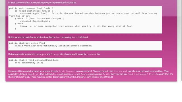Having overload methods from one abstract method in JAVA смотреть онлайн