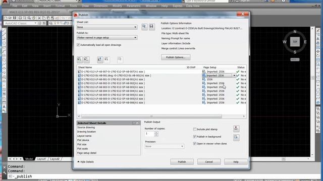 Printing Multiple Drawings in AutoCAD смотреть онлайн