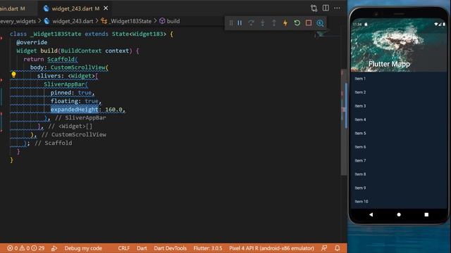 Flutter SliverAppBar Widget смотреть онлайн