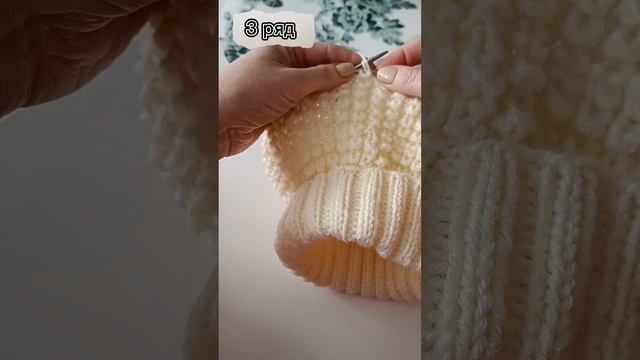 Узор спицами "Кукурузка" или "Ежики" по кругу. Вяжется очень легко и просто! #вязание #узорыспицам смотреть онлайн