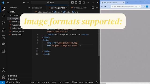 HTML image tag explained in 100 seconds смотреть онлайн