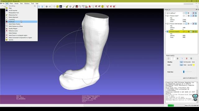 3D Scanned Point Cloud Dot PLY File Convert to STL For 3D Printing - Meshlab - Meshmixer смотреть онлайн