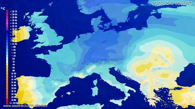 Temperature forecast Europe 2013-02-09 12:00:00 смотреть онлайн