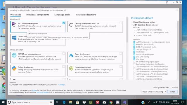How to Install C# in Visual Studio 2019 смотреть онлайн