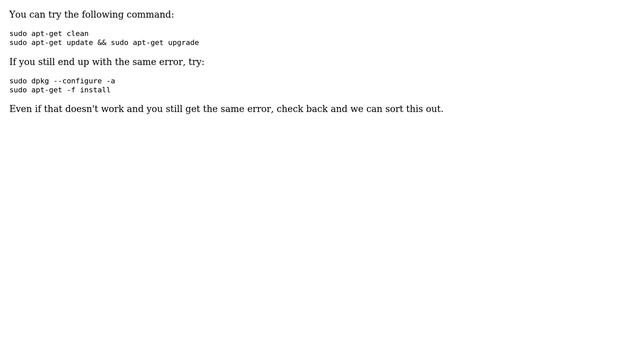 Ubuntu: How to resolve "dpkg: error processing ...python-apport_...-0ubuntu9_all.deb"? смотреть онлайн