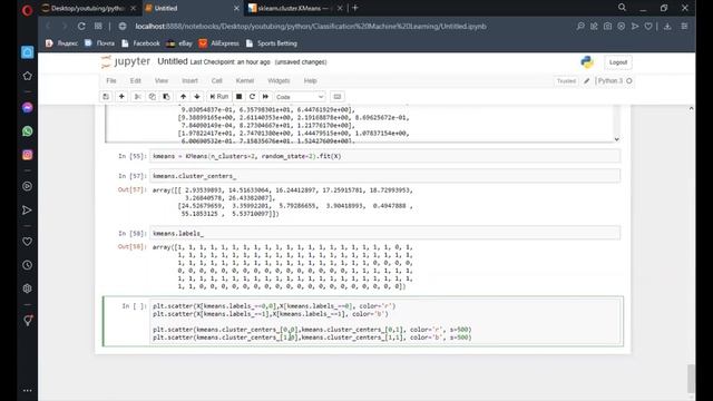 Unsupervised Machine Learning Python Sklearn смотреть онлайн