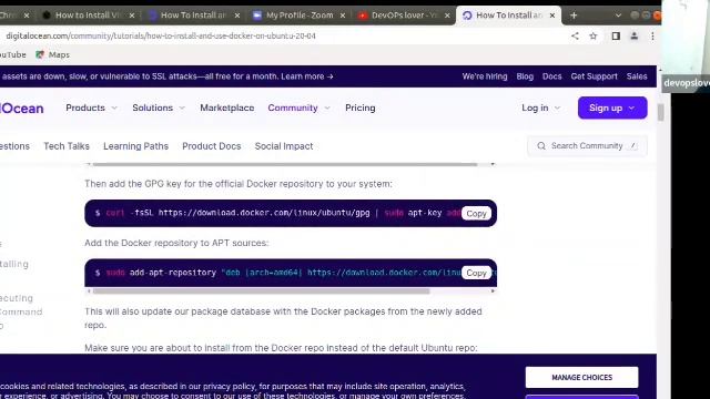 How to install Docker in Linux Ubuntu ?/DOCKER in Linux UBUNTU #devops #docker #devopstutorial смотреть онлайн