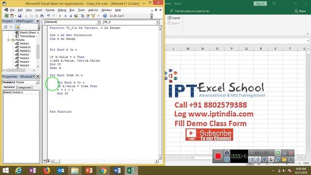 Show Repeat Value with Count in VLookup VBA in Hindi смотреть онлайн