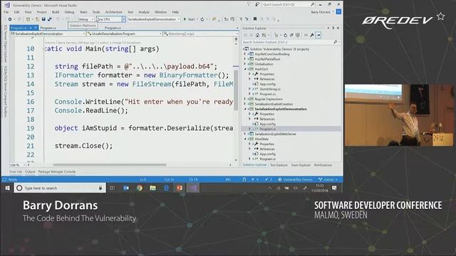 Barry Dorrans - The Code Behind The Vulnerability | Øredev 2018 смотреть онлайн