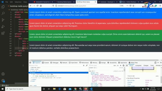Create Responsive Layout using Bootstrap | Bootstrap Media Query Explained With Example in Hindi смотреть онлайн