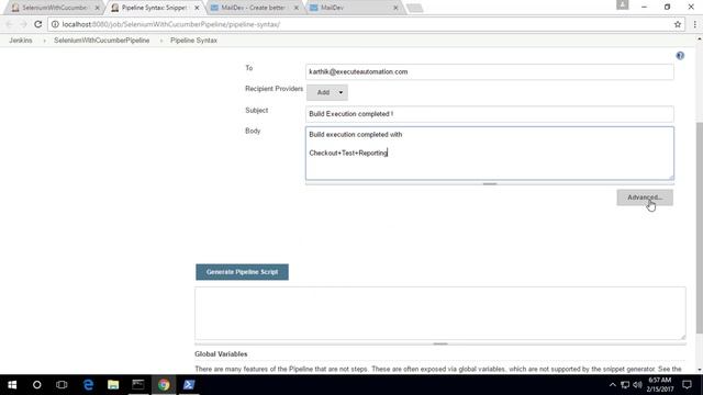 Part 16 - Configuring email using Docker container for Jenkins 2.0 (Part B) смотреть онлайн