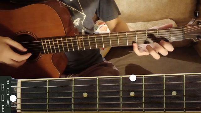 Play-along | Daycare Theme [FNAFSB] On Guitar (4 Semitones Lower)