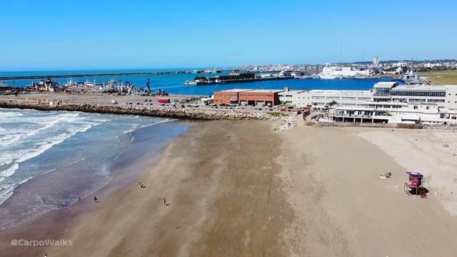 PLAYA GRANDE desde el Aire - 8/11/2022 | MAR DEL PLATA 4K. смотреть онлайн