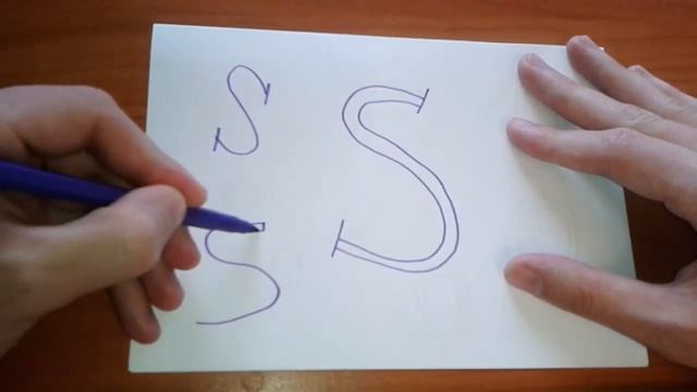 Как писать английскую букву S? How to write letter S смотреть онлайн
