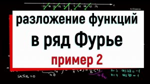 13.4. Разложение функций в ряд Фурье. Пример 2.