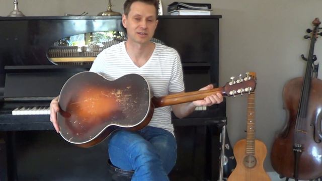 Czech Archtop guitar from the 1940´s by Alfons F. Vavra in Prag - for sale смотреть онлайн