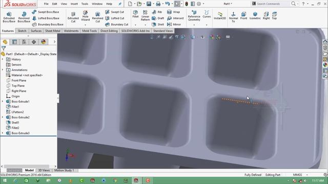 Solidworks Tutorial # 148 How to make a Ice Cube Tray in Solidworks by Solidworks Easy Design смотреть онлайн