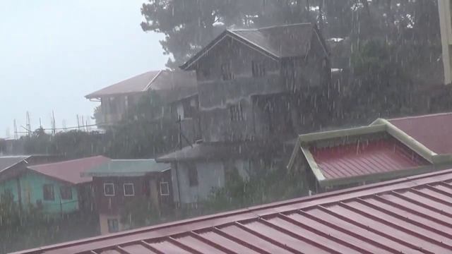 Heavy Rain On Metal Roof | Heavy Rain For Sleep, Study, Relaxation, Meditation