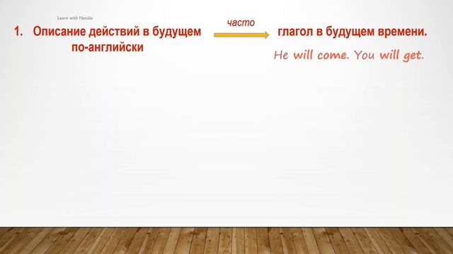 Предложения условия и времени/ Conditional 1