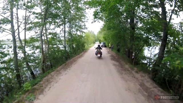 мото-прогулка СПб-Луга-СПб Honda XL-1000 & VTX-1300C смотреть онлайн