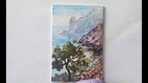 КАК НАПИСАТЬ КАРТИНУ (ПЕЙЗАЖ, МОРЕ). Мастер-класс. Художник Александра Миркушова