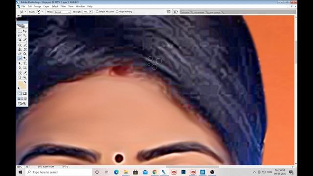 Roja serial actre Priyanka Nalkari Digital oil painting смотреть онлайн